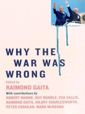cover image of Why the War was Wrong